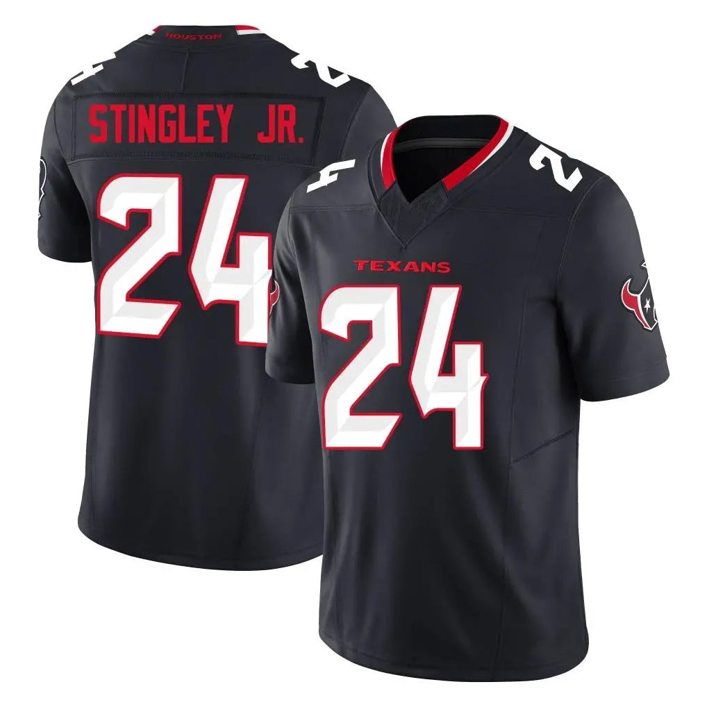 H.Texans #24 Derek Stingley Jr. Player Navy Limited Alternate Vapor F.U.S.E. Home Game Ldoa Stitched Jerseys