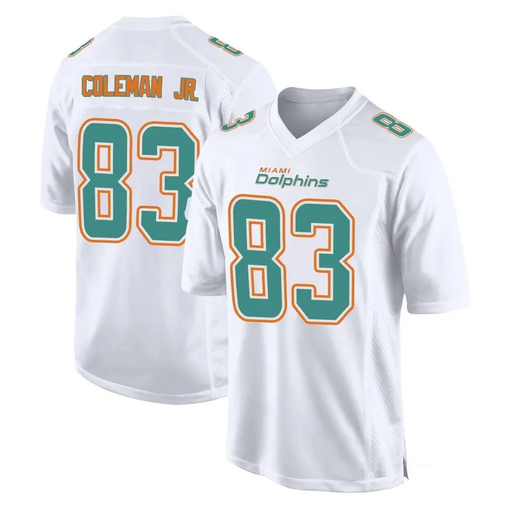 M.Dolphins #83 Kevin Coleman Jr. Player White Fashion Home Game Ldoa Stitched Jerseys