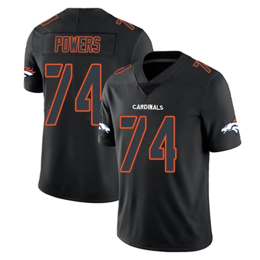D.Broncos #74 Ben Powers Player Black Impact Limited Game Ldoa Stitched Jerseys