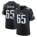 P.Eagles #65 Lane Johnson Player Black Game Home Ldoa Stitched Jerseys