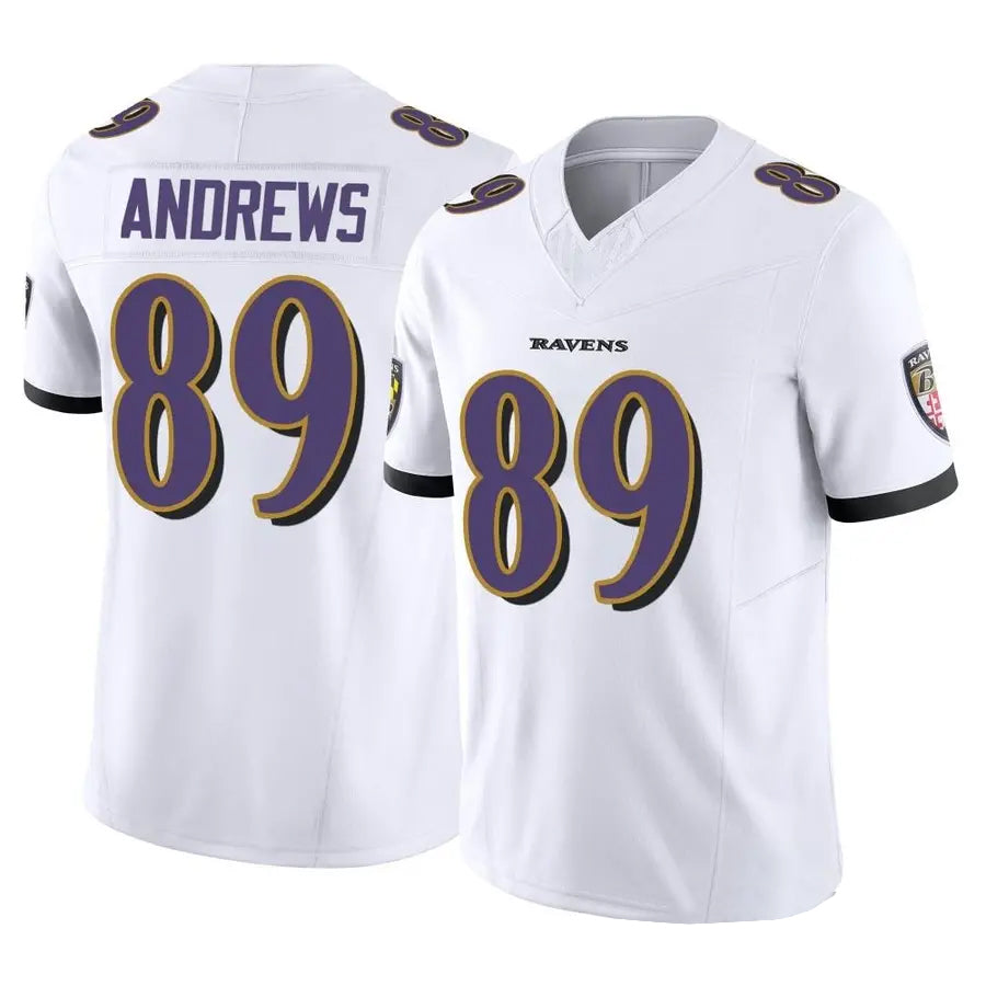 B.Ravens #89 Mark Andrews Player White Vapor F.U.S.E. Limited Ldoa Stitched Jerseys