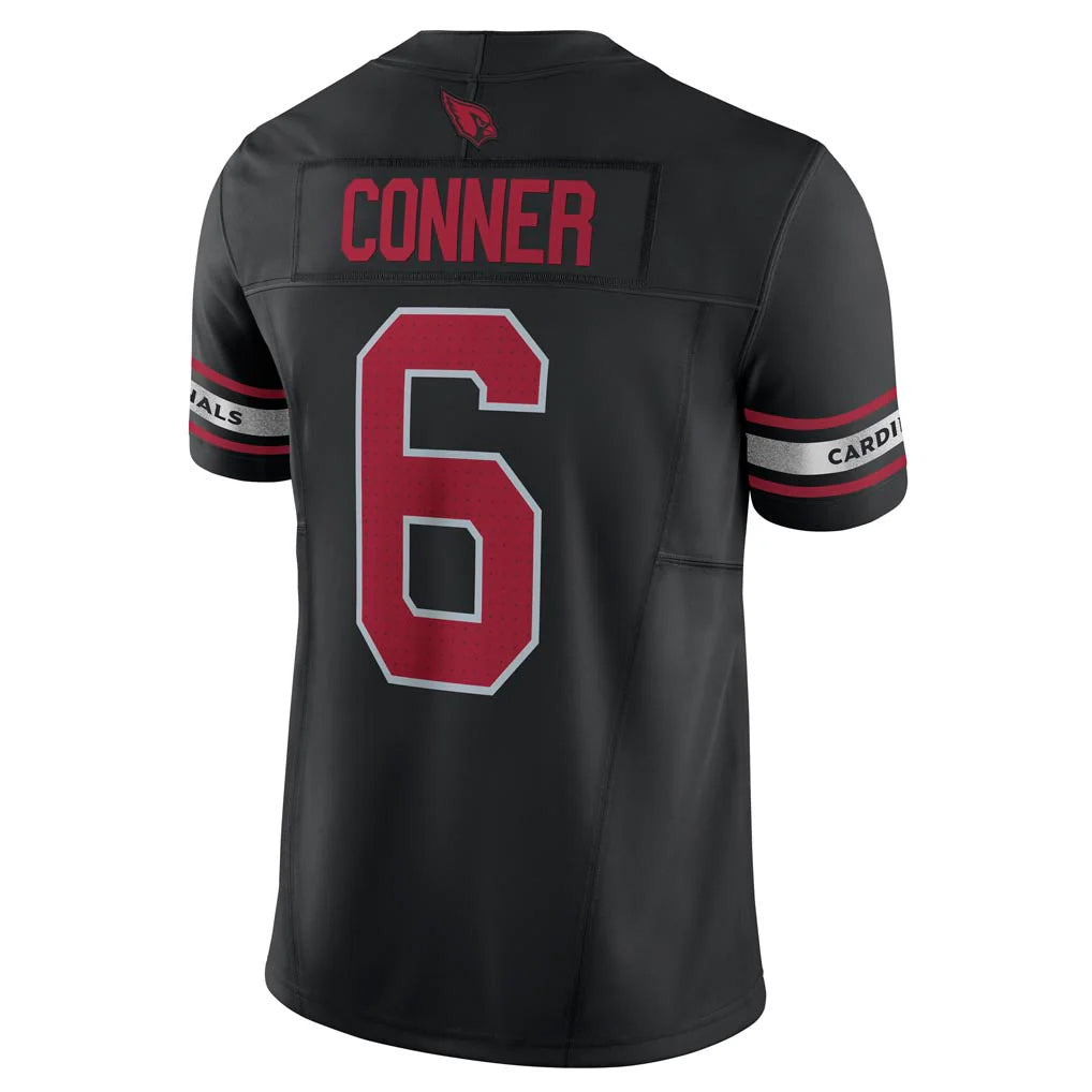 A.Cardinals #6 James Conner Player Black Vapor F.U.S.E. Limited Ldoa Stitched Jerseys