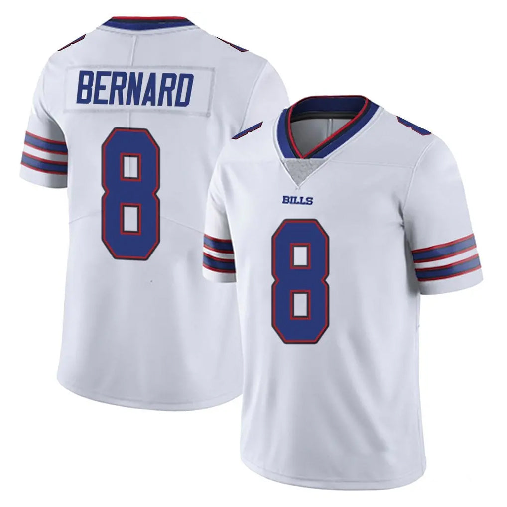 B.Bills #8 Terrel Bernard Player White Vapor Untouchable Limited Xdoa Stitched Jerseys