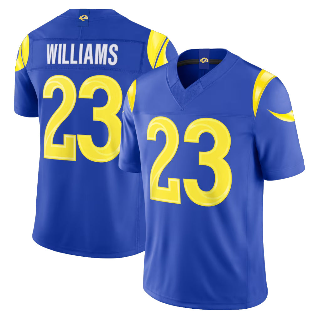 LA.Rams #23 Kyren Williams Player Royal Limited Vapor F.U.S.E. Ldoa Stitched Jerseys