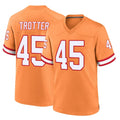 TB.Buccaneers #45 Josiah Trotte Player Orange Throwback Home Game Ldoa Stitched Jerseys
