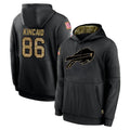 B.Bills #86 Dalton Kincaid Player Black Salute to Service Hoodies Hame Ldoa Stitched Jerseys