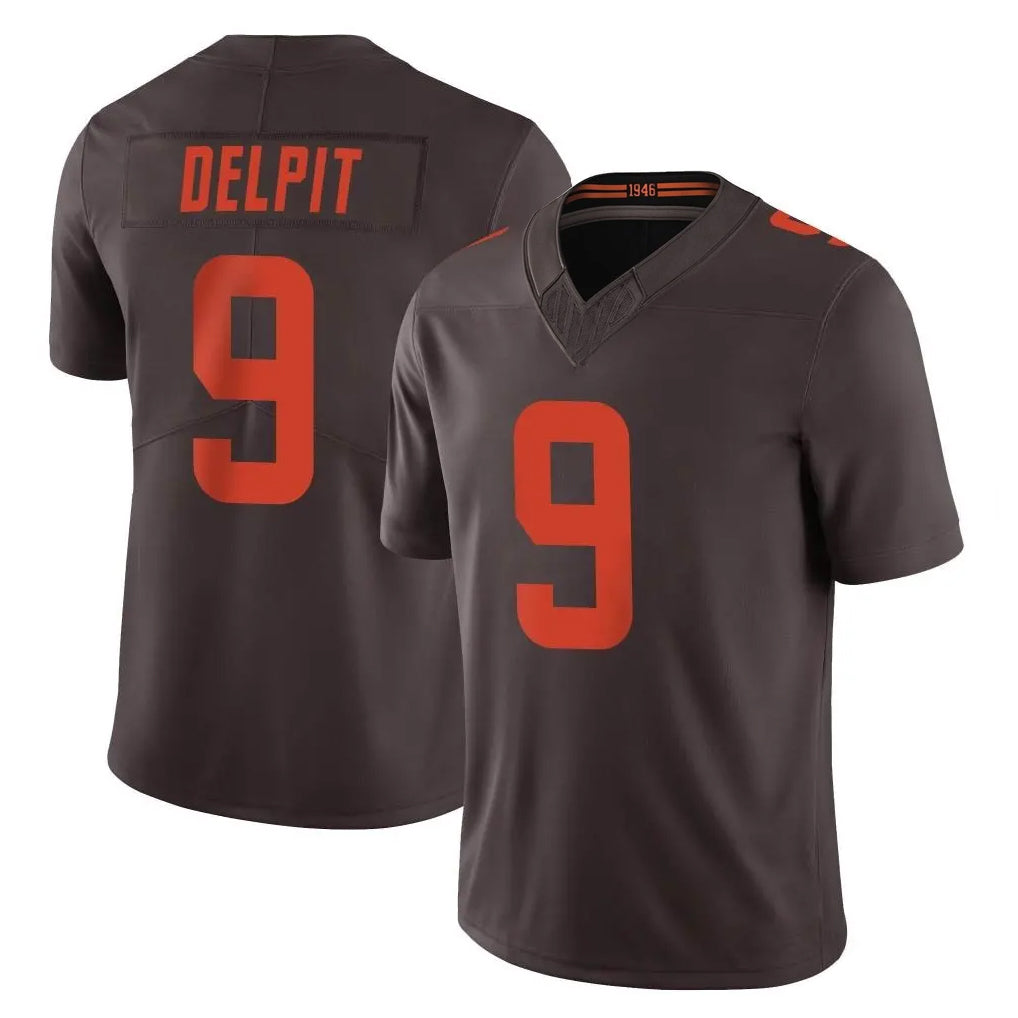 C.Browns #9 Grant Delpit Player Brown Limited Vapor F.U.S.E. Alternate Game Ldoa Stitched Jerseys