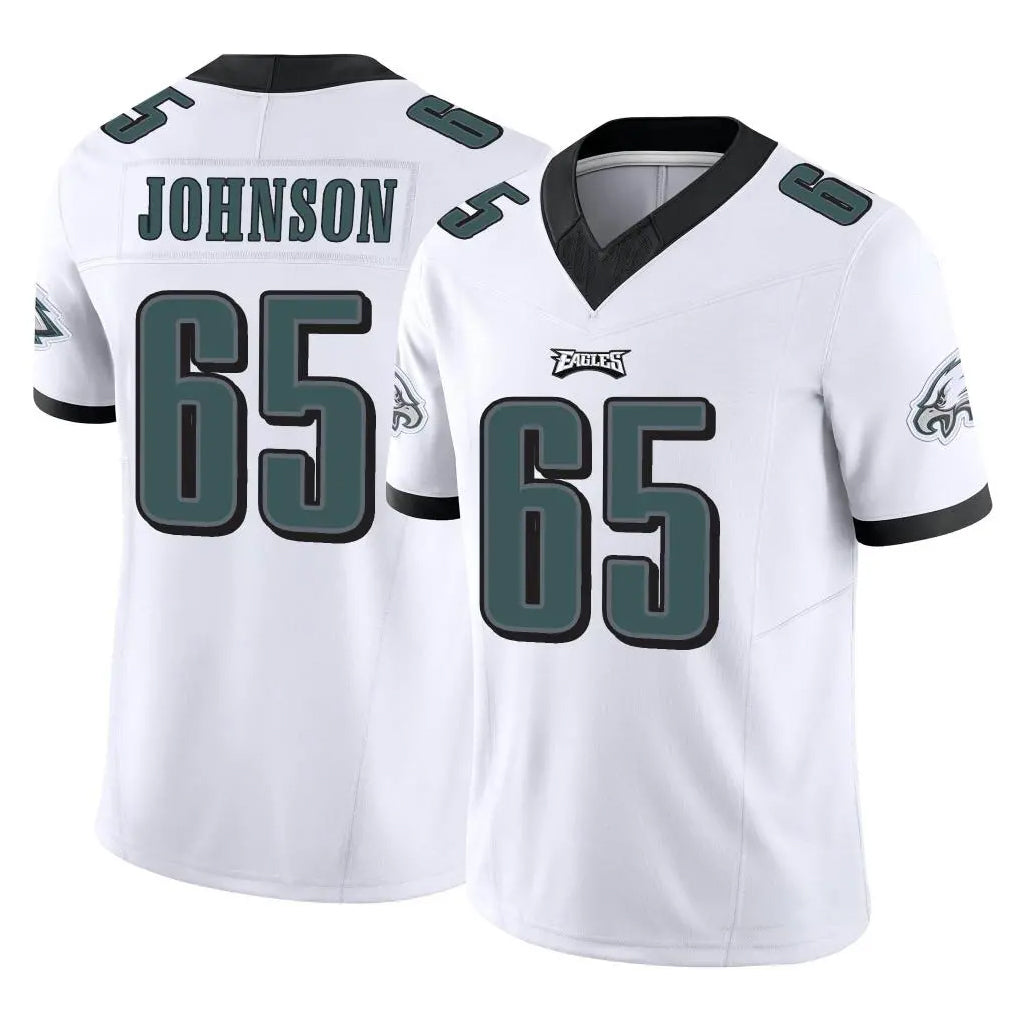 P.Eagles #65 Lane Johnson Player White Limited Vapor F.U.S.E. Home Game Ldoa Stitched Jerseys