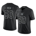 TB.Buccaneers #50 Vita Vea Player Black Reflective Limited Home Game Ldoa Stitched Jerseys