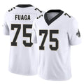 NO.Saints #75 Taliese Fuaga Player White Limited Vapor F.U.S.E. Home Game Ldoa Stitched Jerseys
