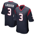 H.Texans #3 Kamari Lassiter Player Navy Home Game Ldoa Stitched Jerseys