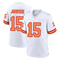 TB.Buccaneers #15 Tez Johnson Player White '76 Home Game Ldoa Stitched Jerseys