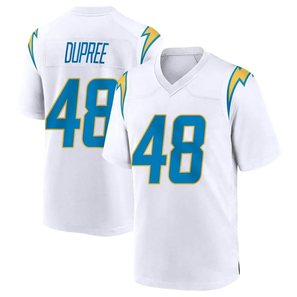 LA.Chargers #48 Bud Dupree Player White Home Game Ldoa Stitched Jerseys
