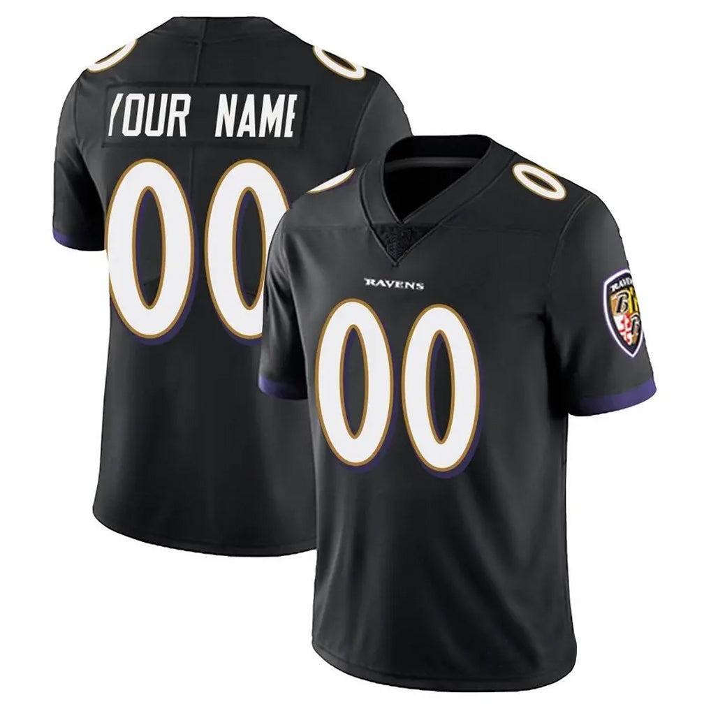 Custom B.Ravens Black Vapor F.U.S.E. Limited Any Name & Numbers Ldoa Stitched Jerseys