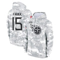 T.Titans #15 Keldric Faulk Player Camo Arctic Salute to Service Pullover Hoodies Home Game Ldoa Stitched Jerseys