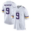M.Vikings #9 J.J. McCarthy Player White Home Game Ldoa Stitched Jerseys