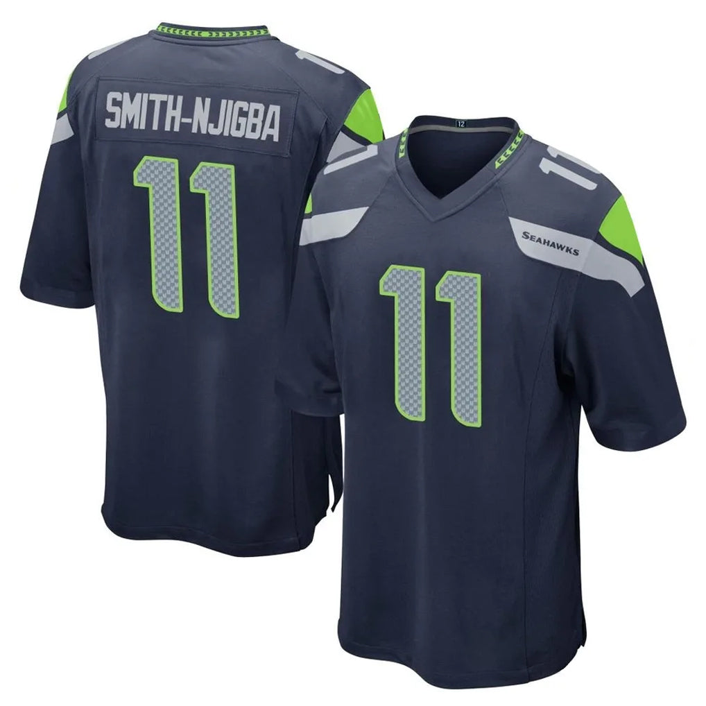 S.Seahawks #11 Jaxon Smith-Njigba Player Navy Home Game Ldoa Stitched Jerseys