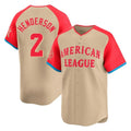 B.Orioles #2 Gunnar Henderson Player Cream American League All-Star Limited Home Game Ldoa Stitched Jerseys