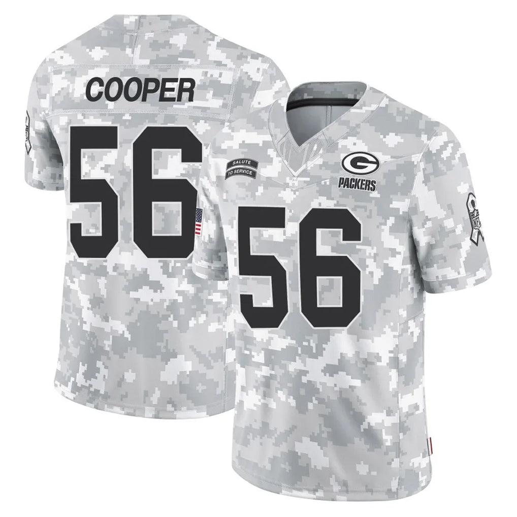 GB.Packers #56 Edgerrin Cooper Player Arctic Camo Salute To Service Limited Ldoa Stitched Jerseys