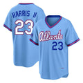 A.Braves #23 Michael Harris II Player Powder Blue 2026 City Connect T-shirt Home Game Ldoa Stitched Jerseys