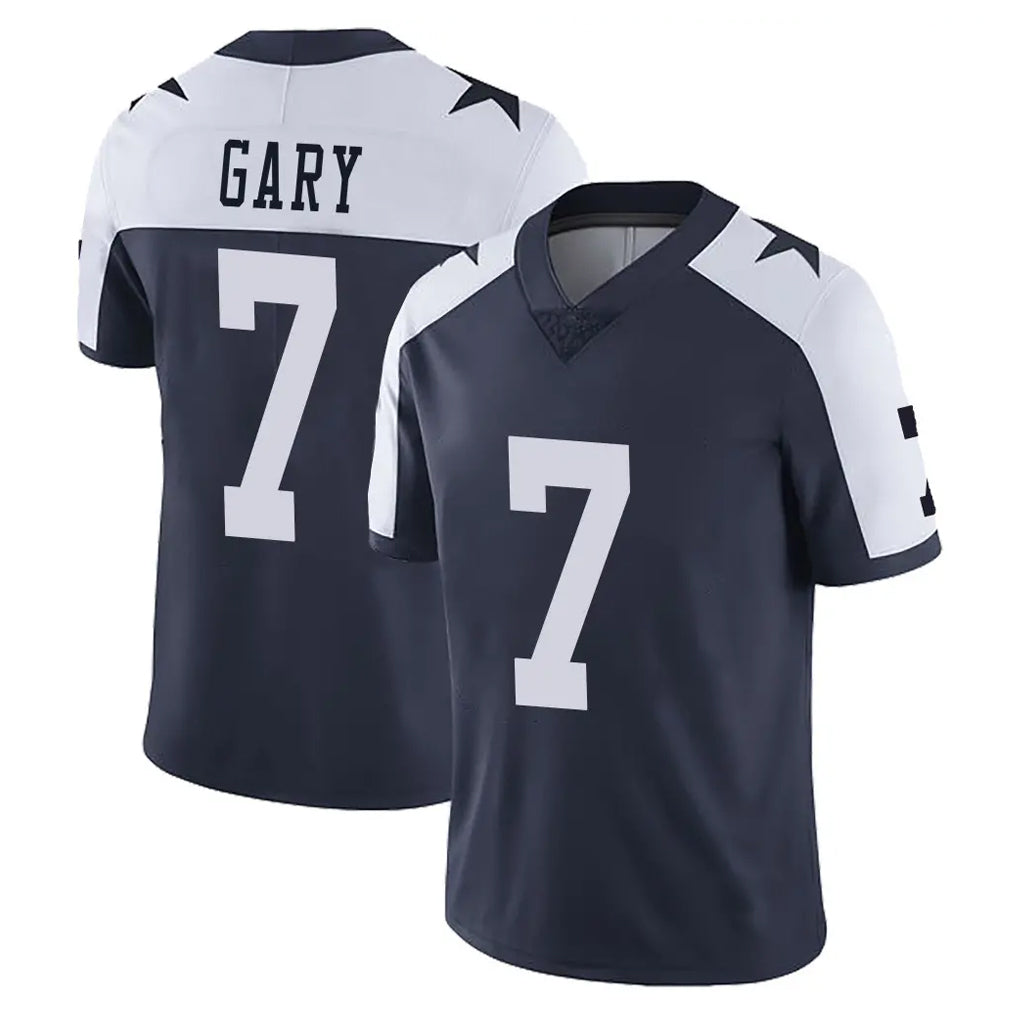 D.Cowboys #7 Rashan Gary Player Navy-White Limited Alternate Vapor Untouchable Home Game Ldoa Stitched Jerseys