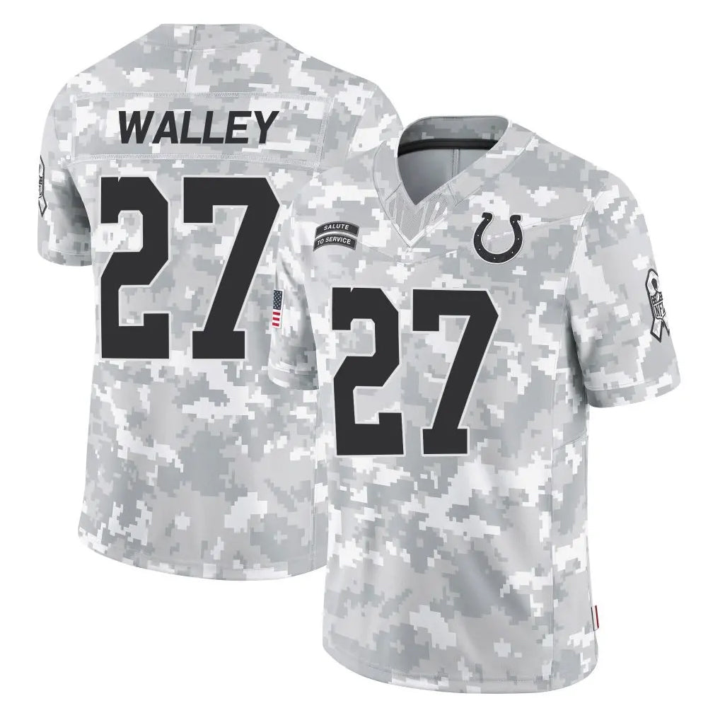 IN.Colts #27 Justin Walley Player Arctic Camo Salute To Service Limited Game Ldoa Stitched Jerseys