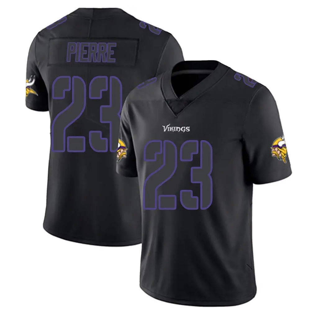 M.Vikings #23 James Pierre Player Black Impact LImited Home Game Ldoa Stitched Jerseys