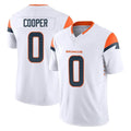 D.Broncos #0 Jonathon Cooper Player White Limited Vapor F.U.S.E. Home Game Ldoa Stitched Jerseys