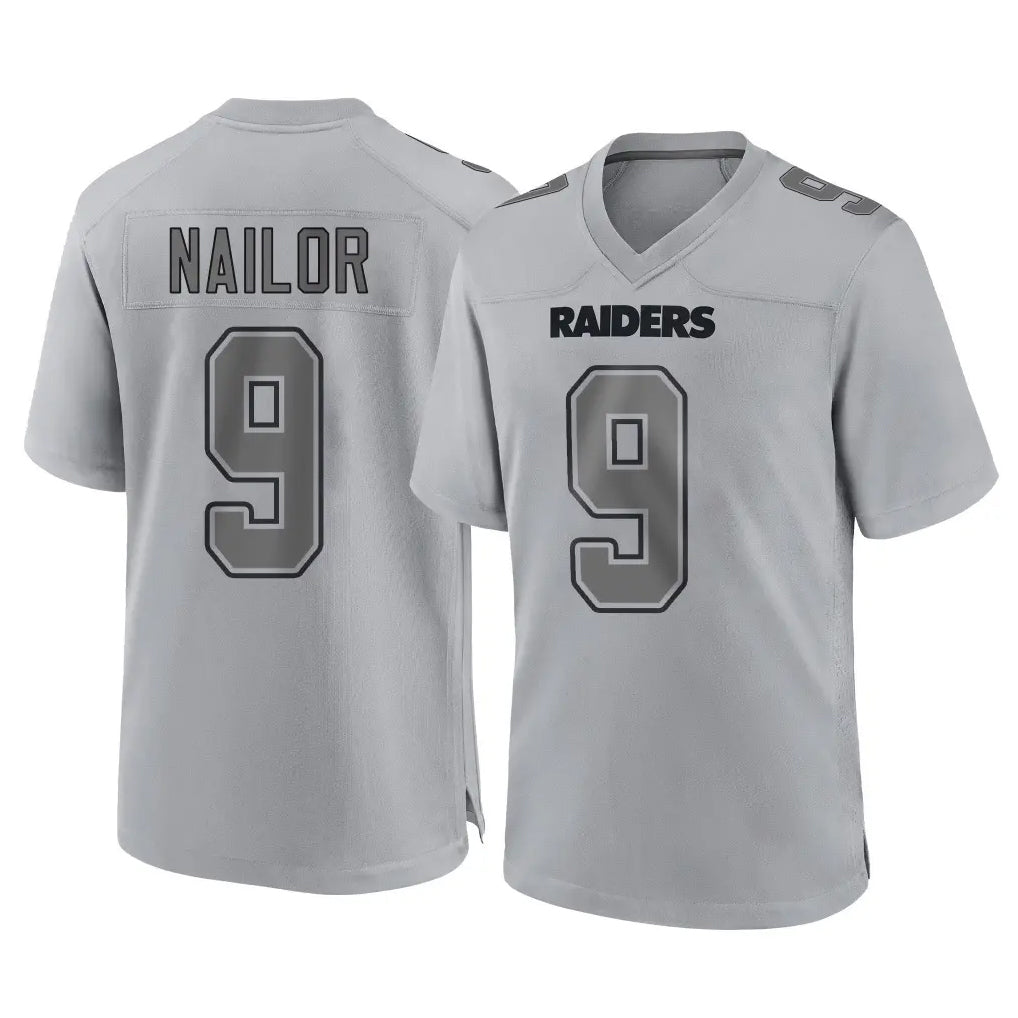 LV.Raiders #9 Jalen Nailor Player Gray Atmosphere Fashion Limited Game Ldoa Stitched Jerseys