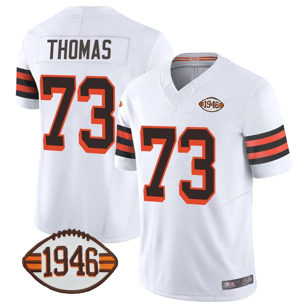 C.Browns #73 Joe Thomas Player White Limited Vapor F.U.S.E. Alternate Game Ldoa Stitched Jerseys
