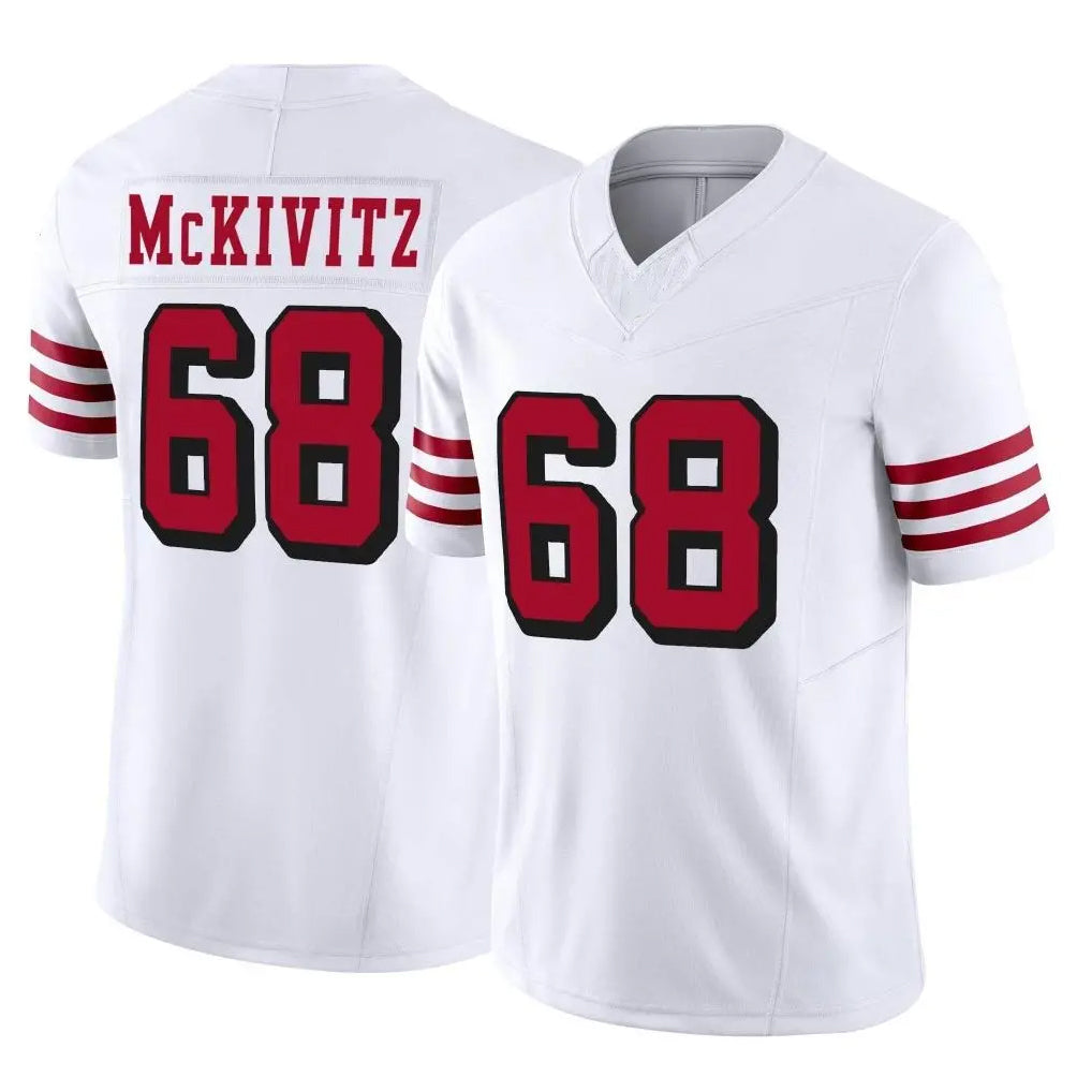 SF.49ers #68 Colton McKivitz Player White Limited Alternate Vapor F.U.S.E. Home Game Ddoa Stitched Jerseys