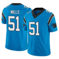 C.Panthers #51 Sam Mills Player Blue Vapor F.U.S.E. Limited Home Game Ldoa Stitched Jerseys