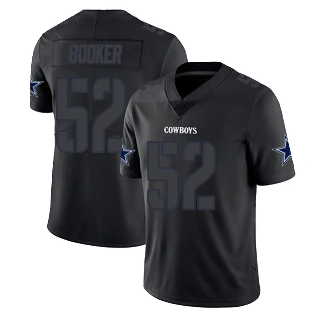 D.Cowboys #52 Tyler Booker Player Black Impact Limited Home Game Ldoa Stitched Jerseys