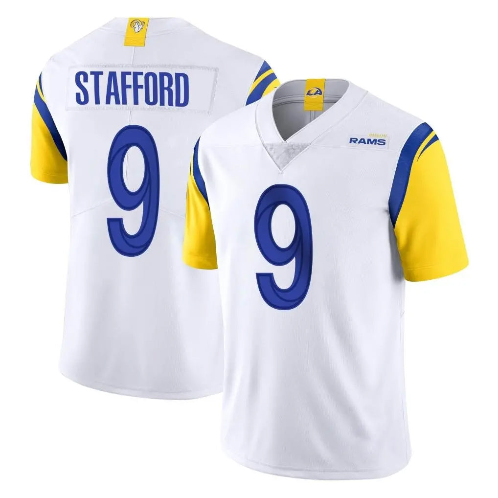 LA.Rams #9 Matthew Stafford Player White Limited Vapor Untouchable Home Game Ldoa Stitched Jerseys