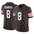 C.Browns #8 Dillon Gabriel Player Brown Vapor F.U.S.E. Limited Home Game Ldoa Stitched Jerseys