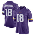 M.Vikings #18 Justin Jefferson Player Purple Home Game Ldoa Stitched Jerseys