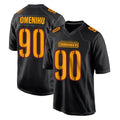 W.Commanders #90 Charles Omenihu Player Black Carbon Fashion Home Game Ldoa Stitched Jerseys