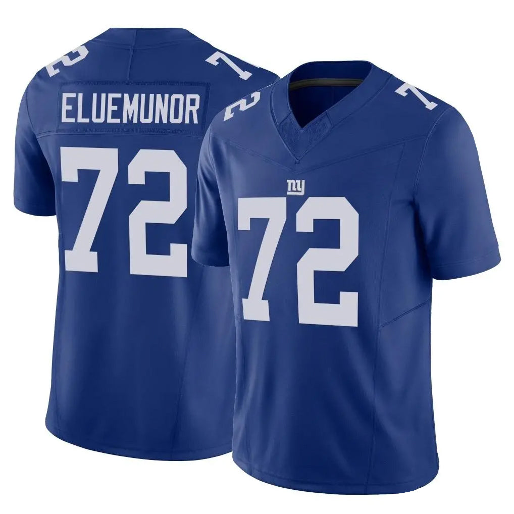 NY.Giants #72 Jermaine Eluemunor Player Royal Limited Vapor F.U.S.E. Home Game Ldoa Stitched Jerseys