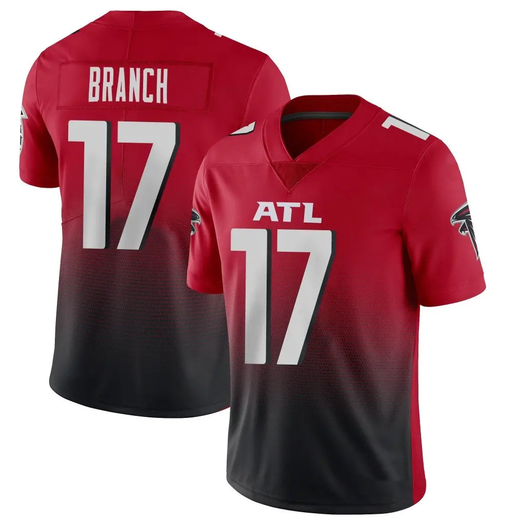A.Falcons #17 Zachariah Branch Player Red Vapor Untouchable Limited Home Game Ldoa Stitched Jerseys