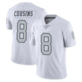 LV.Raiders #8 Kirk Cousins Player White Limited Color Rush Home Game Ldoa Stitched Jerseys