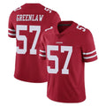 SF.49ers #57 Dre Greenlaw Player Red Limited Vapor Untouchable Home Game Ldoa Stitched Jerseys