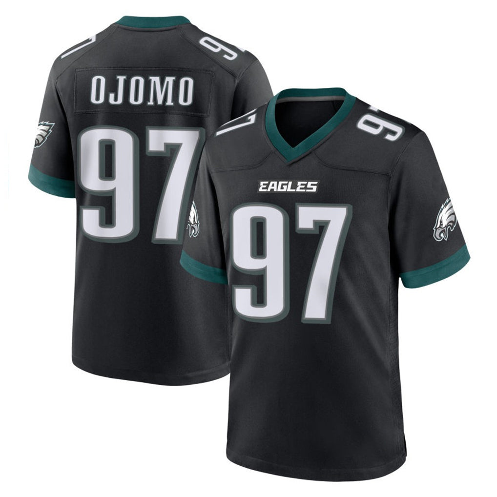 P.Eagles #97 Moro Ojomo Player Black Game Home Ldoa Stitched Jerseys