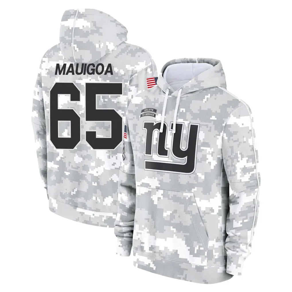 NY.Giants #65 Francis Mauigoa Player Arctic Camo Salute to Service Pullover Hoodies Limited Game Ldoa Stitched Jerseys