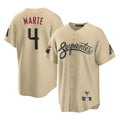 A.Diamondbacks #4 Ketel Marte Player Tan City Connect Home Game Ldoa Stitched Jerseys