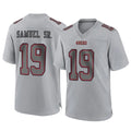 SF.49ers #19 Deebo Samuel Sr. Player Gray Atmosphere Fashion Home Game Ldoa Stitched Jerseys
