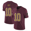 W.Commanders #10 Tress Way Player Burgundy Alternate Vapor Untouchable Home Game Ldoa Stitched Jerseys