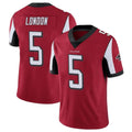 A.Falcons #5 Drake London Player Red Color Vapor Untouchable Limited Home Game Ldoa Stitched Jerseys