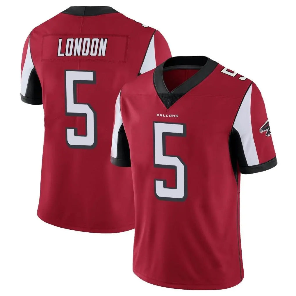 A.Falcons #5 Drake London Player Red Color Vapor Untouchable Limited Home Game Ldoa Stitched Jerseys