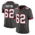 TB.Buccaneers #62 Graham Barton Player Pewter Limited Alternate Vapor Home Game Ldoa Stitched Jerseys