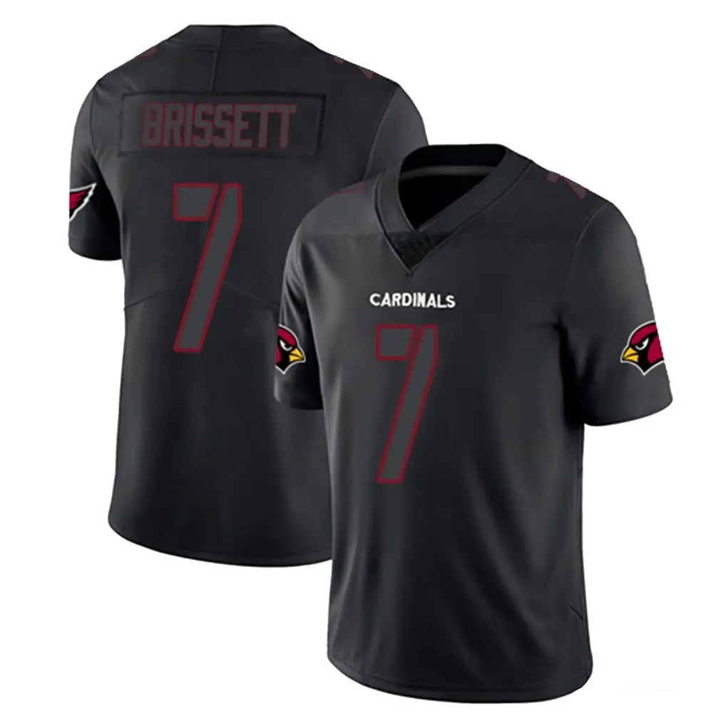 A.Cardinals #7 Jacoby Brissett Player Black Impact Limited Home Game Stitched Jerseys